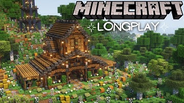 Minecraft Survival - Relaxing Longplay, Cozy Horse Stable (No Commentary) 1.18 (#27)
