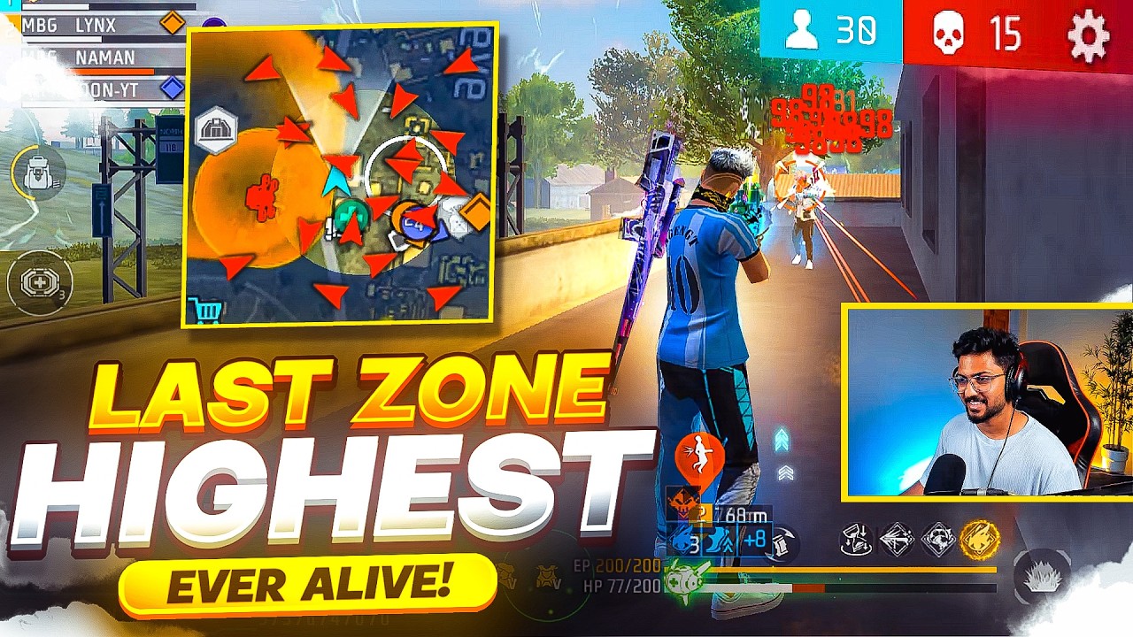 Last Zone Impossible Headshots 🤯 Just Blows Mind 🔥 - Free Fire Telugu - MBG ARMY