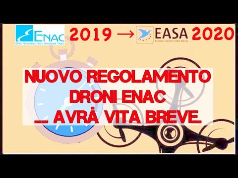 Il nuovo regolamento dei droni ENAC ...AVRA' VITA BREVE