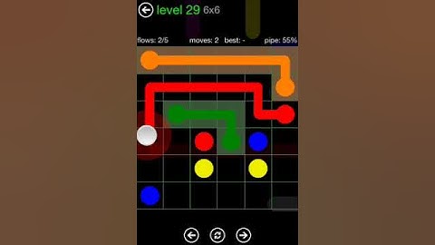 Flow Free 6X6 walkthrough level 29 Green Pack