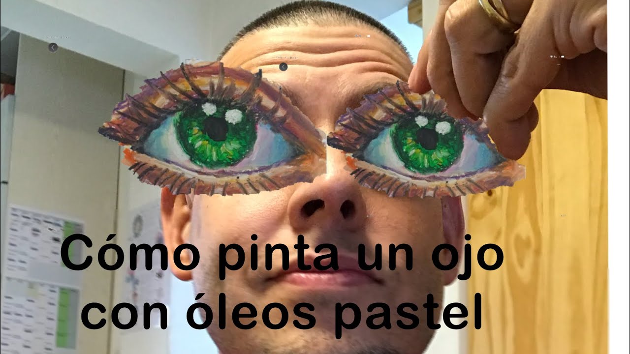 Como pintar un ojo con oleos pastel