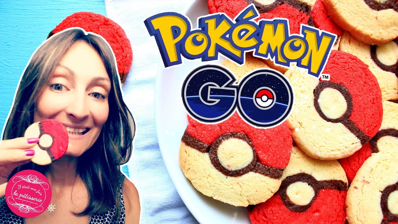 POKEBALL cookies recipe from POKEMON GO ! 