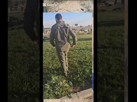 اللحظات الاولى لدخول احد قاده المعارضه السوريه الى دمشق سوريا