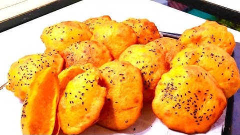 Cách Mới-Khoai Lang Chiên Nước Cốt Dừa Không Men ,Không Bột Nổi ,Giòn Xốp Phồng To Rỗng Ruột