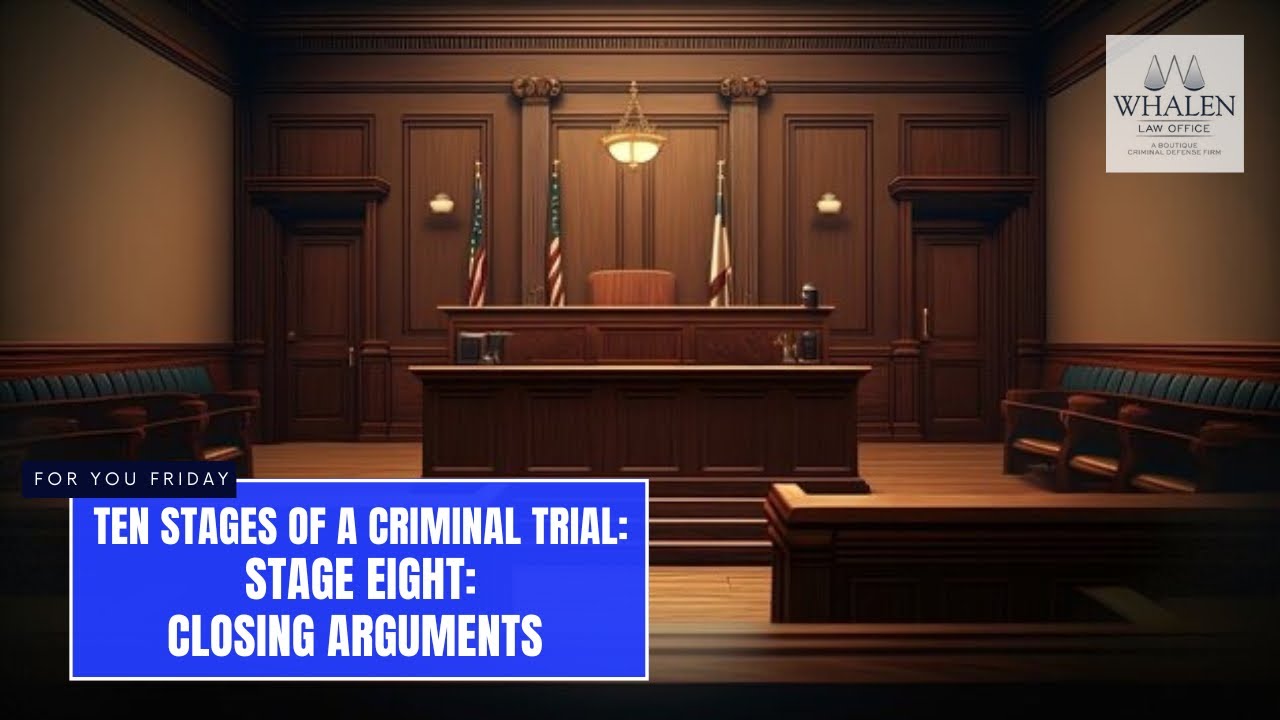 Ten Stages of a Criminal Trial: Stage Eight - Closing Arguments - YouTube