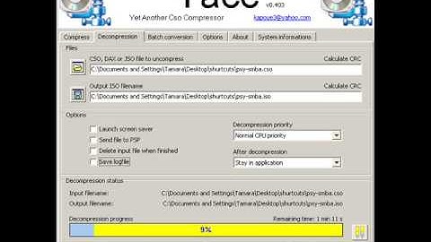 PSP ISO to CSO compressor download
