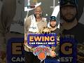 Patrick Ewing FINALLY Holds Knicks Championship Trophy 🏆 🗽 🏀