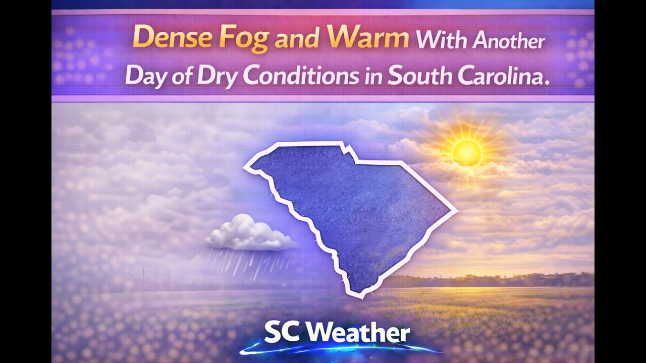 Dense Fog and Warm With Another Day of Dry Conditions in South Carolina ...