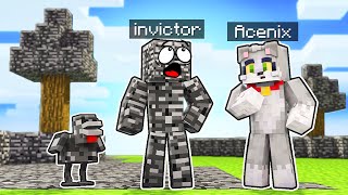 MINECRAFT pero TODO lo que TOCO se CONVIERTE en BEDROCK  ACENIX con INVICTOR