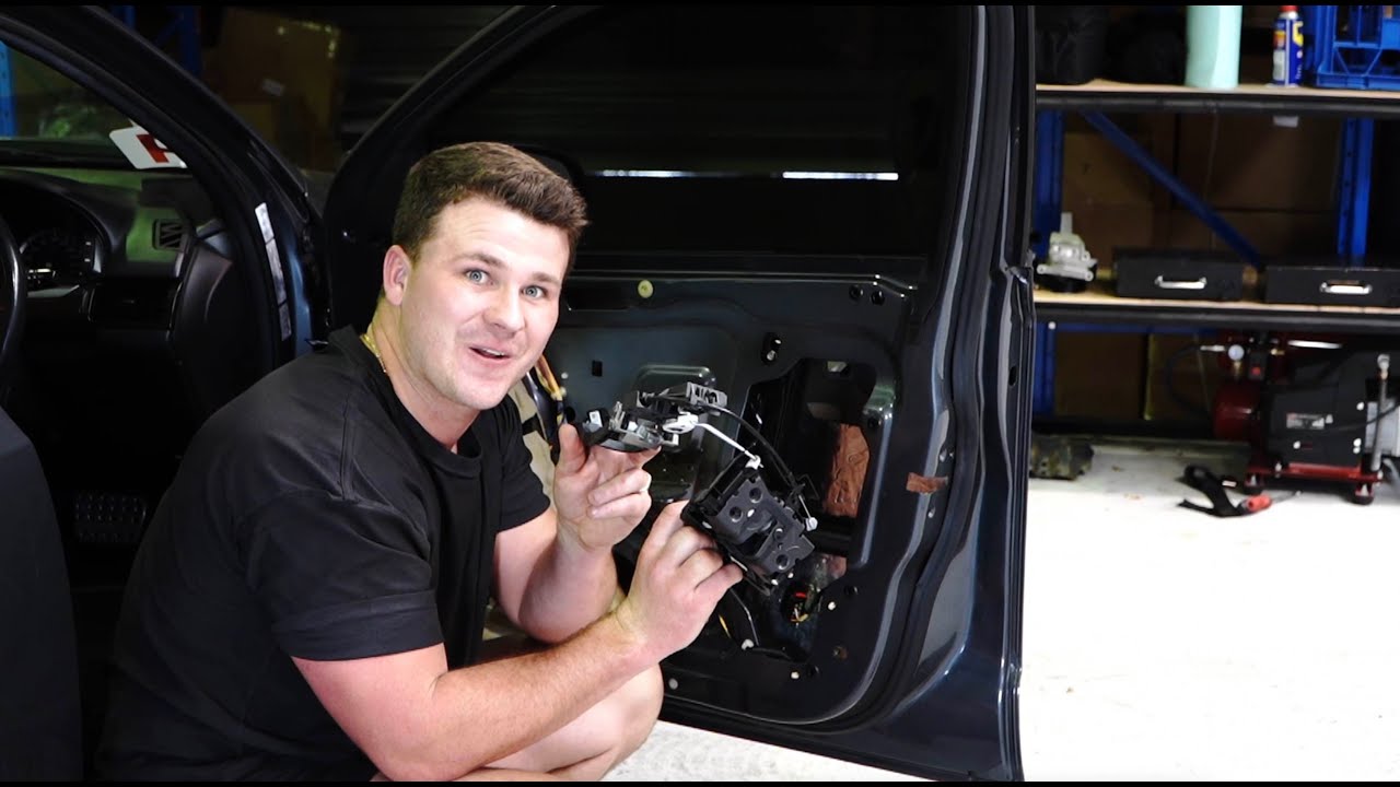 How to Replace Ford Falcon Door Lock Actuator Suit FG FGX YouTube