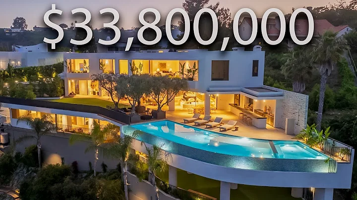 Inside A Futuristic Oasis Mega Mansion With CURVED Infinity Pool!