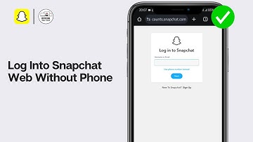How To Log Into Snapchat Web Without Phone (2024)