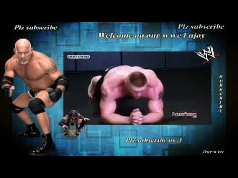 Brock lesnar training hard to beat Goldberg proof beast power our wwe