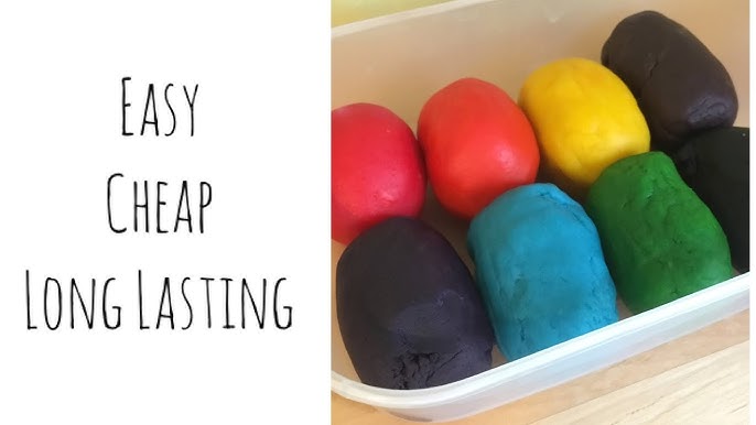 The BEST Easy No Cook Playdough Recipe - Mom Spotted