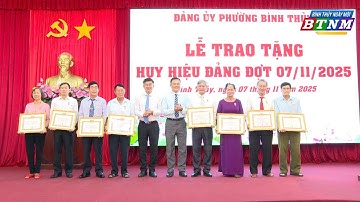 ĐẢNG ỦY PHƯỜNG BÌNH THỦY TRAO TẶNG HUY HIỆU ĐẢNG ĐỢT 7/11 CHO CÁC ĐẢNG VIÊN CAO NIÊN