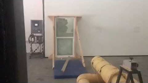 Large Missile Impact Testing, wind borne debris, ASTM E1996 & TAS 201 Slow Motion