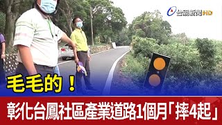 毛毛的！彰化台鳳社區產業道路1個月「摔4起」 