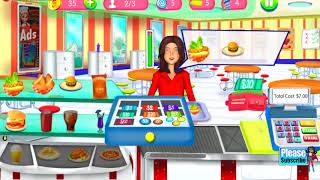 High School Cafe Cashier Girl Kids Game Children Baby screenshot 1