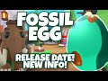 *NEW* Adopt Me! FOSSIL EGG RELEASE DATE + LEAKS + PETS + INFO(ROBLOX)