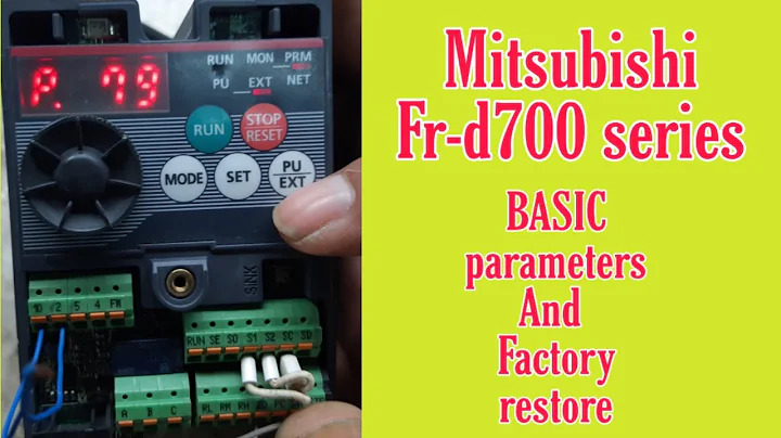 How to sett basic parameters in d700 | factory restore in mitsubishi d700 series