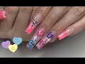 SWEETHEART CANDY NAIL ART | Valentines Day Nails In REAL TIME!!!