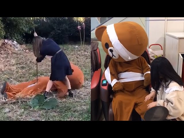 Lovely little bear everyday, TRY NOT TO LAUGH & Funny Pranks Compilation - 2019#68 class=