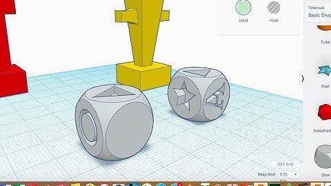 TinkerCAD 3D Printed Board Game - Dice 05