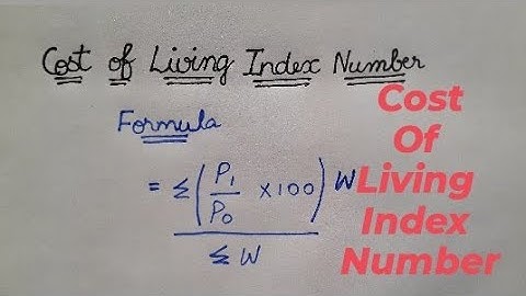 Cost of living index number || B.com 3 semester statistics #statistics #trending