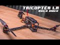 TRICOPTER LR - Long Range FPV, 1h+ Flight time, Foldable multirotor - Build Video.