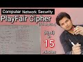 PlayFair Cipher in Hindi: Complete Guide with Example 📝