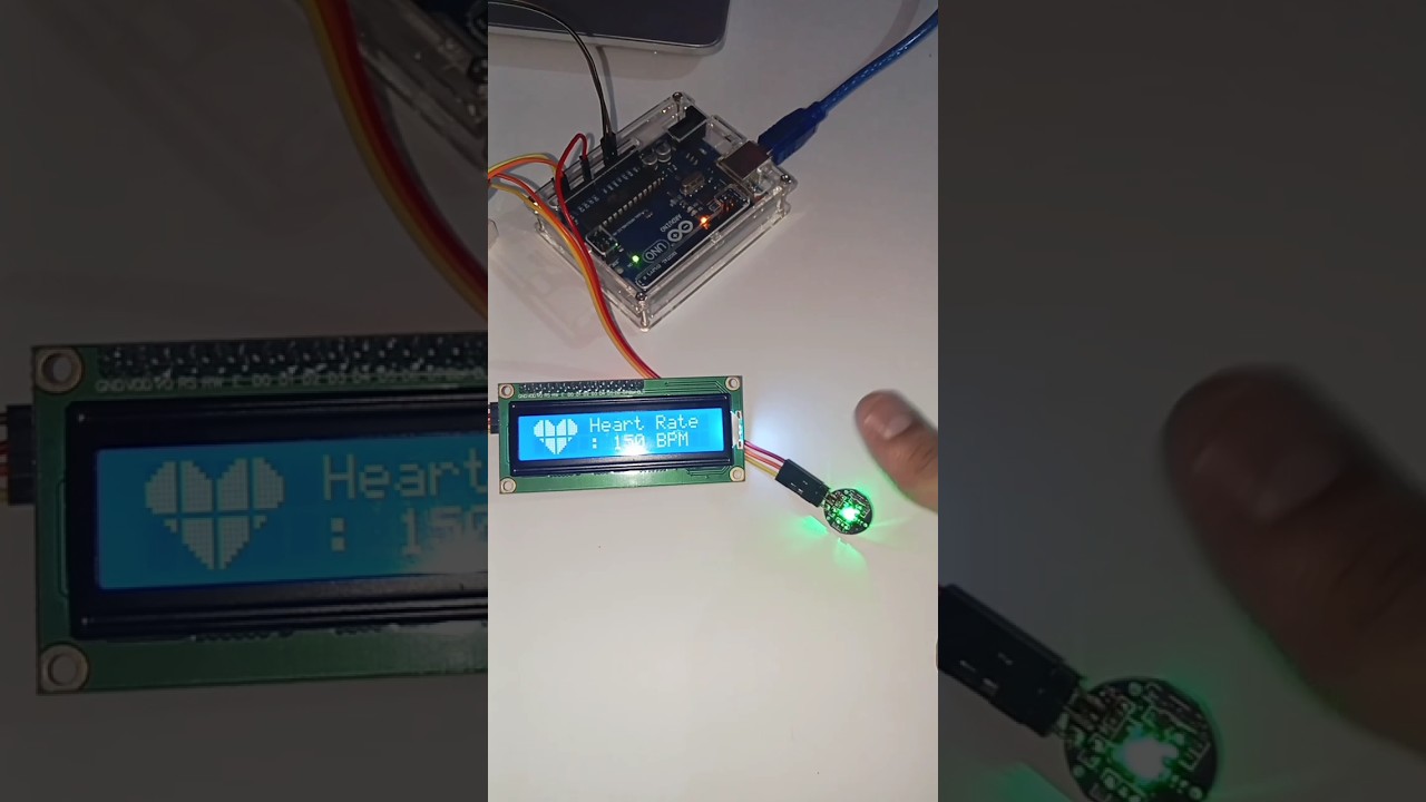How to use heart pulse sensor with Arduino | heart pulse monitoring system #iot #arduino #ai