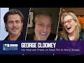 George Clooney Shares the Pranks He’s Pulled on Matt Damon, Brad Pitt, and Meryl Streep