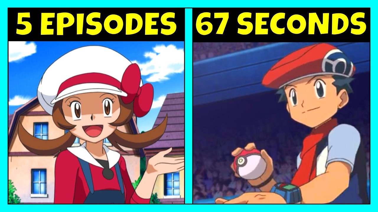 Which Protagonist Appears the LEAST in the Pokémon Anime?