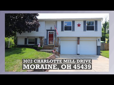 SOLD! 3072 Charlotte Mill Drive Moraine Ohio 45439 | 3 Bedroom, 1 1/2 Baths, 2 Car Garage