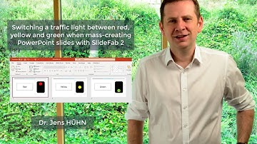 PowerPoint slide automation from Excel with SlideFab 2: How to switch traffic lights without VBA