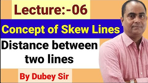 Distance between two lines I Skew Lines Non coplaner lines #JEEMainsMath#NDA#DkMathWorld#DubeySir