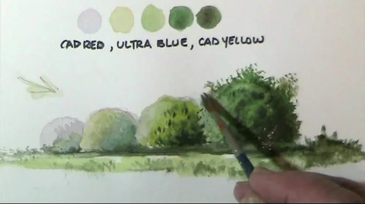 How to paint trees & bushes in watercolor lessons ...