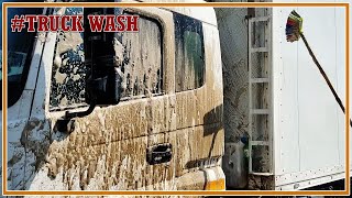 How to wash a filthy truck with 'BLACK detergent'?? #truckwash #washtime