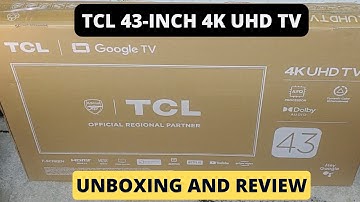 TCL 43-Inch 4K UHD TV Model 43V6B Unboxing & First Impressions!