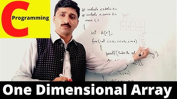 One Dimensional Array in C Programming (HINDI/URDU) || C Programming || TARIQ IQBAL