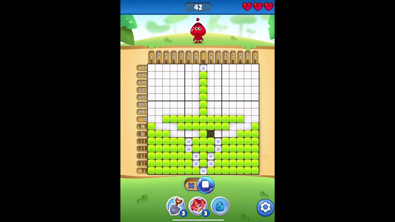 Nono Crossing Picture Nonogram Level 42 #gameplay #puzzle - YouTube