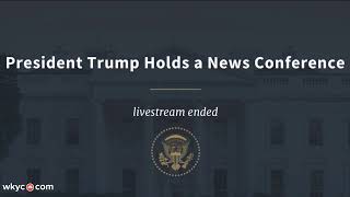 WATCH | President Trump holds a news conference