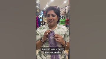 Macrame art workshop |macrame coaster in Tamil | macrame |itsy bitsy #macrame #macrametutorial
