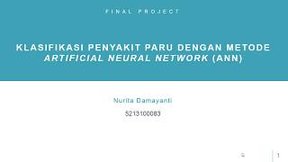 Classification of Lung Disease with Artificial Neural Network (ANN) Method in Matlab
