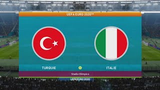 PES 2021 [PS4] UEFA EURO 2020 : TURQUIE - ITALIE