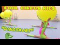 Cool circus kids. Acrobatic performance on balls "Dinosaurs", Children 6-12 years old.