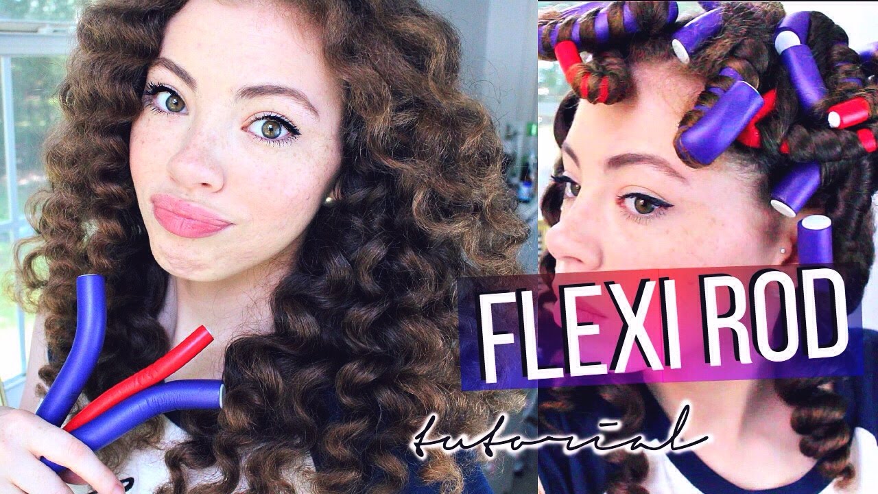 hair, curly, curls, flexi rods, flexi, rod, set, how to, spiral, tutorial, ...