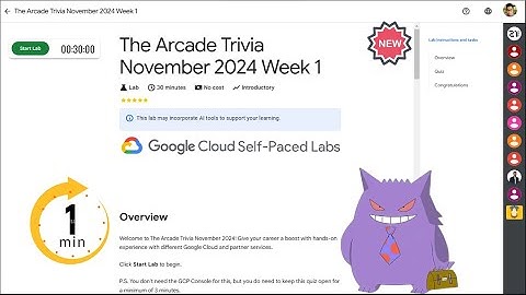 The Arcade Trivia November 2024 Week 1 | #2024 | # |#qwiklabs
