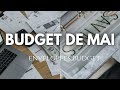 Budget mensuel de mai avec les enveloppes budget