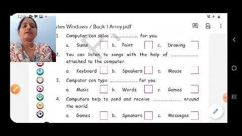 Class I Computer 05-12-2020 by Ms Poonam Singh